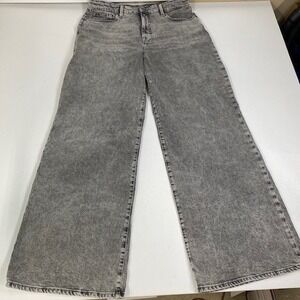Good American Gray Flare & Wide Leg Jeans